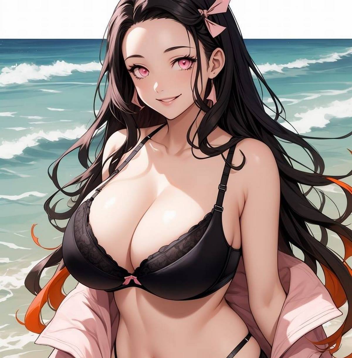 anh-nezuko-sexy-bikini-khoe-vong-1-nong-bong-1